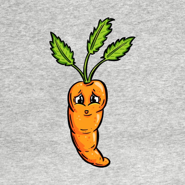 Happy Carrot Cartoon Character Garden Tips Toons by Garden Tips Toons